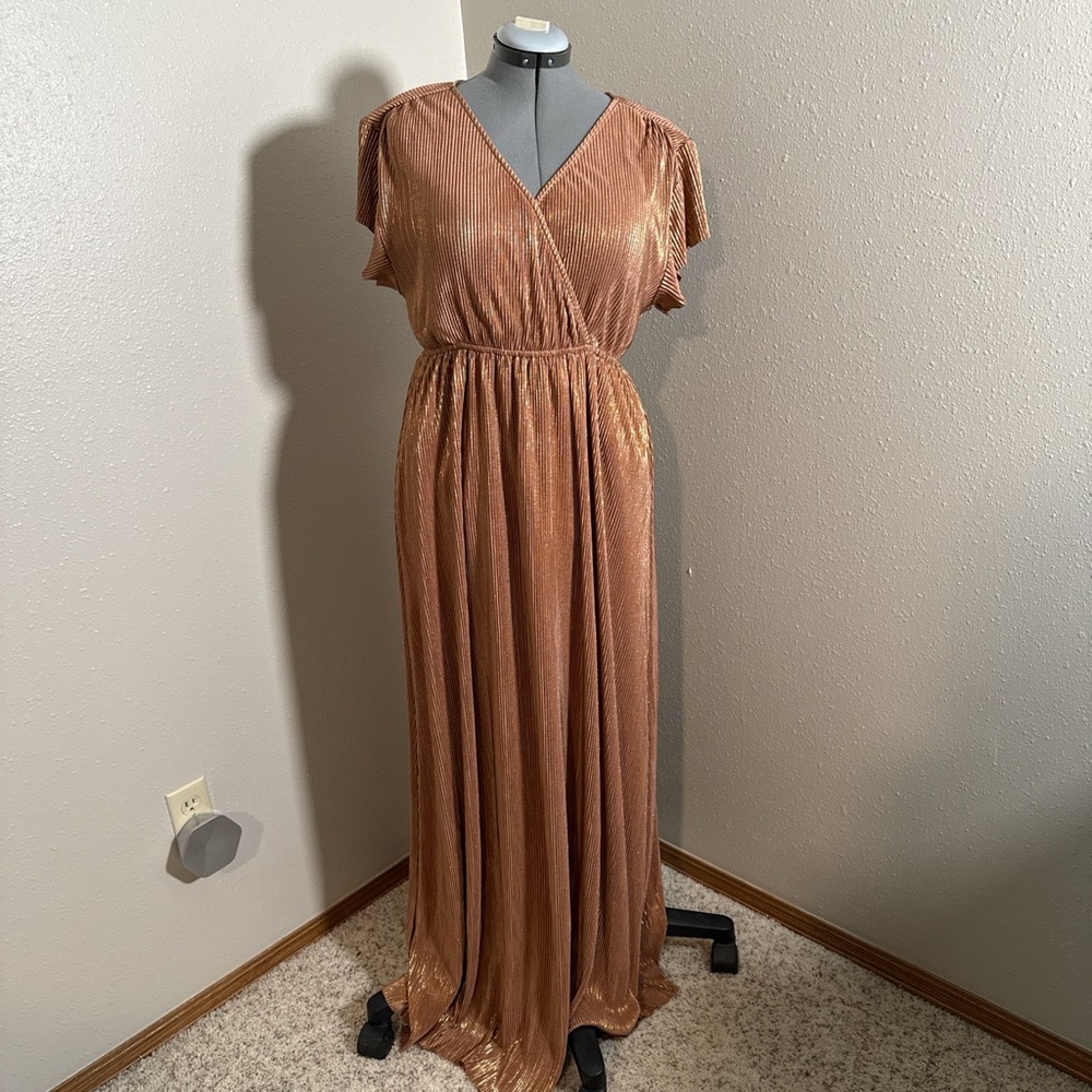 Glamorous Metallic Maxi Dress